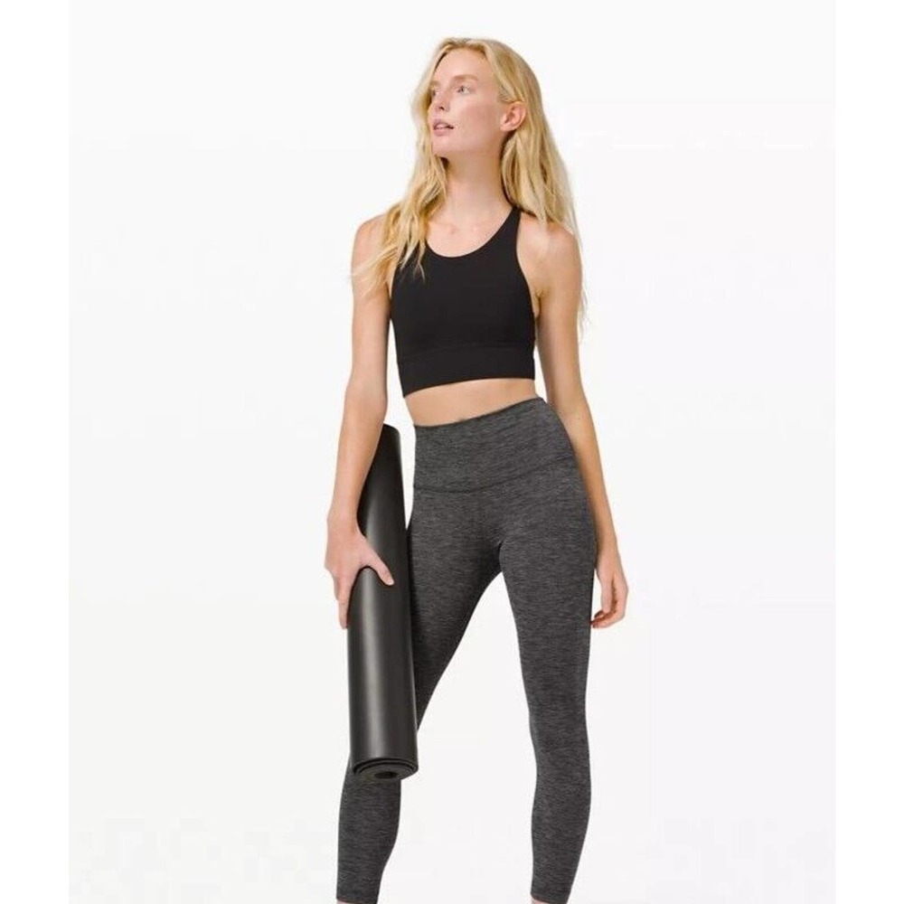 LULULEMON Align 25" Pant 12 Mini Heathered Herringbone Black White